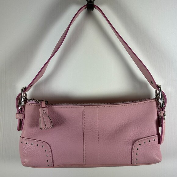 COACH | Hamilton Pebbled Leather Demi Shoulder Bag | Pink | Vintage Y2K - Picture 1 of 5